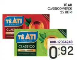 Eurocash Te ati classico/verde 25 filtri offerta