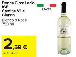 Carrefour Donna Circe Lazio IGP Cantina Villa Gianna offerta