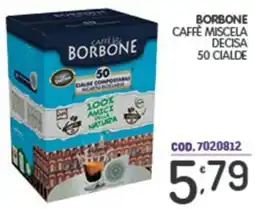 Eurocash Borbone caffè miscela decisa 50 cialde offerta