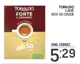 Eurocash Toraldo caffè box 50 cialde offerta