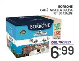 Eurocash Borbone caffè miscela decisa kit 50 cialde offerta