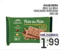 Eurocash Galbusera riso su riso crackers integrali offerta