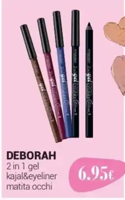 Tigotà DEBORAH 2 in 1 gel kajal&eyeliner matita occhi offerta
