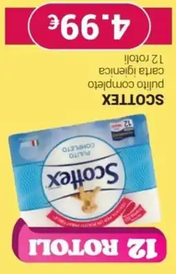 Tigotà SCOTTEX pulito completo carta igienica offerta