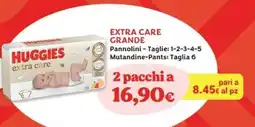 Tigotà HUGGIES Extra care grande offerta
