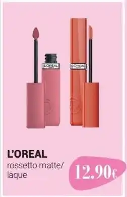 L'OREAL rossetto matte/ laque