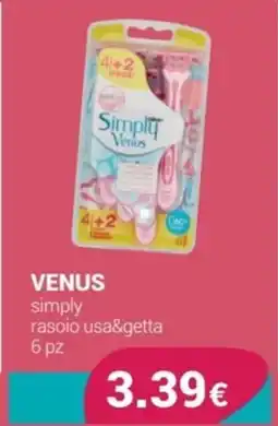 Tigotà VENUS simply rasoio usa&getta offerta