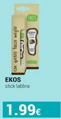 Tigotà EKOS stick labbra offerta