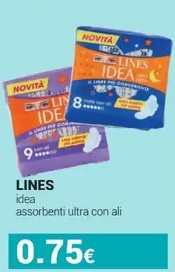 Tigotà LINES idea assorbenti ultra con ali offerta