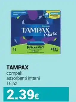 Tigotà TAMPAX compak assorbenti interni 16 pz offerta