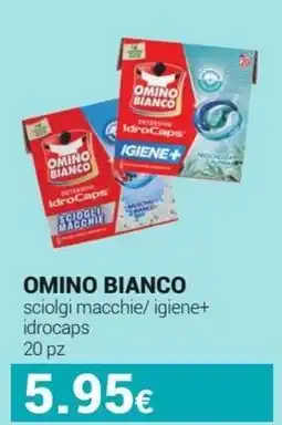 Tigotà OMINO BIANCO sciolgi macchie/ igiene+ idrocaps offerta