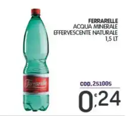 Eurocash Ferrarelle acqua minerale effervescente naturale offerta