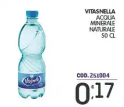 Eurocash Vitasnella acqua minerale naturale offerta