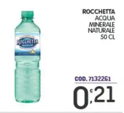 Eurocash Rocchetta acqua minerale naturale offerta