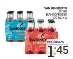 Eurocash San benedetto bitter bianco/rosso offerta