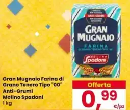 Eurospar Gran Mugnaio Farina di Grano Tenero Tipo "00" Anti-Grumi Molino Spadoni offerta