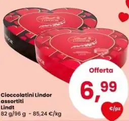 Eurospar Cioccolatini Lindor Lindt offerta