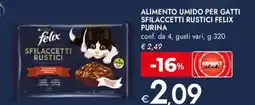 Bennet Alimento umido per gatti sfilaccetti rustici FELIX PURINA conf. da 4 offerta