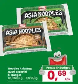 Eurospar Noodles Asia Bag S-Budget offerta