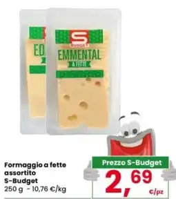 Eurospar Formaggio a fette assortito S-Budget offerta
