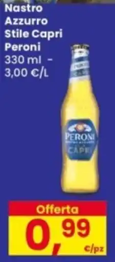 Eurospar Nastro Azzurro Stile Capri Peroni offerta