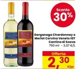 Eurospar Garganega Chardonnay o Merlot Corvina Veneto IGT Cantina di Soave offerta
