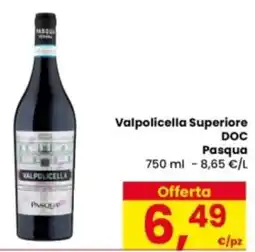 Eurospar Valpolicella Superiore DOC Pasqua offerta