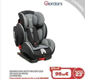 Bimbo Store Seggiolini auto offerta