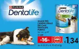 Bennet Snack per l'igiene orale dei cani DENTALIFE PURINA offerta