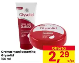 Eurospar Crema mani Glysolid offerta
