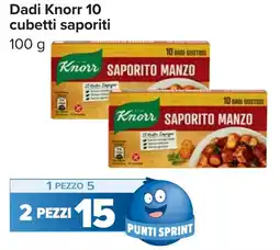 Carrefour Dadi Knorr 10 cubetti saporiti offerta