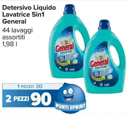 Carrefour Detersivo Liquido Lavatrice 5in1 General offerta