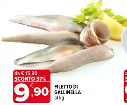 Iperal Filetto di gallinella al kg offerta