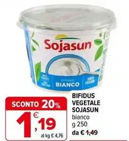 Iperal Bifidus vegetale SOJASUN offerta