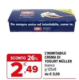 Iperal L'inimitabile crema di yogurt MÜLLER offerta