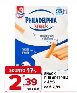 Iperal Snack PHILADELPHIA offerta