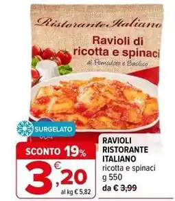 Iperal Ravioli ristorante italiano offerta