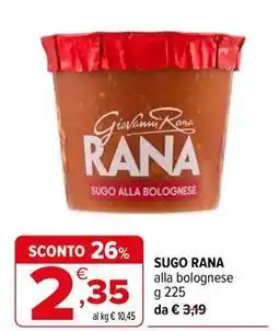 Iperal Sugo RANA offerta