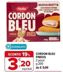 Iperal Cordon bleu FINDUS offerta