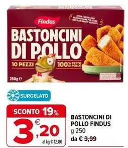 Iperal Bastoncini di pollo FINDUS offerta