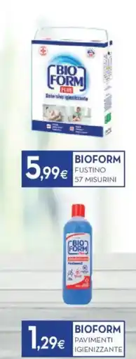 Proshop Bioform fustino 57 misurini offerta