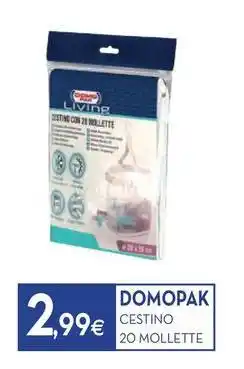 Proshop Domopak cestino 20 mollette offerta