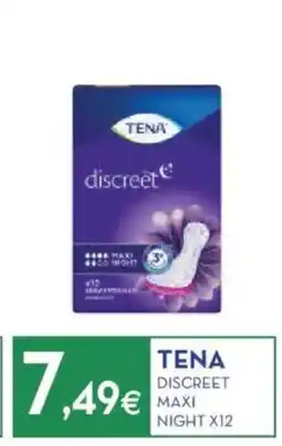 Proshop Tena discreet maxi night x12 offerta