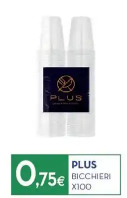 Proshop Plus bicchieri x100 offerta