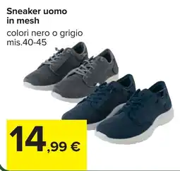 Carrefour Sneaker uomo in mesh offerta