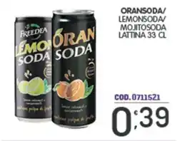 Eurocash Oransoda/ lemonsoda/ mojitosoda lattina offerta
