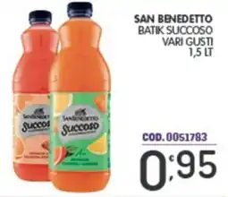 Eurocash San benedetto batik succoso offerta