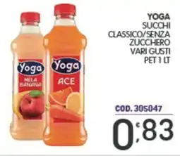 Eurocash Yoga succhi classico/senza zucchero pet offerta