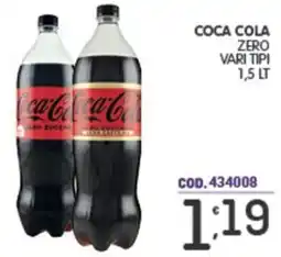 Eurocash Coca cola zero vari tipi offerta