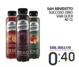 Eurocash San benedetto succoso zero offerta